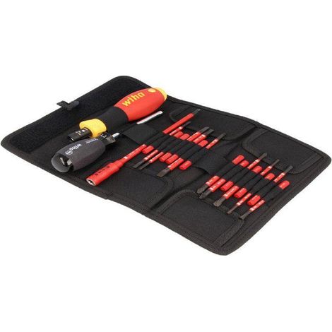 Kit tournevis isoles avec embouts - 15pces