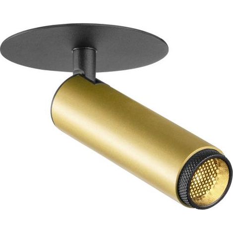 Plafonnier encastré GRIP S PHASE 3000 K 29° IP20 cylindrique or / noir - SLV - 1009059 (1/4)