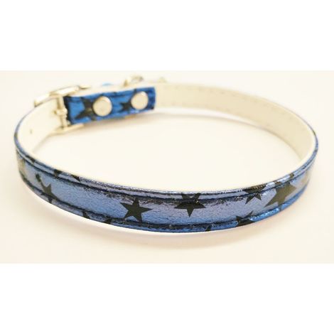 COLLARE PER GATTI CON STELLE BLU CON CAMPANELLO OFFERTA ESCLUSIVA