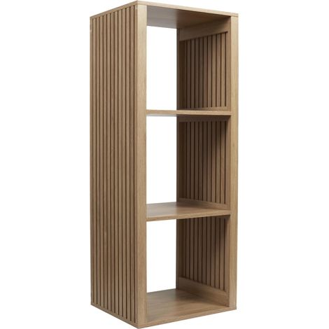 Étagère Modulable Klaus 3 Cases Bois MDF 99 cm Marron (1/5)