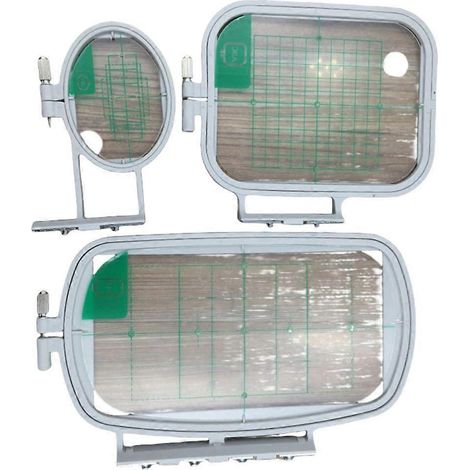 Lot de 3 cadres à broder multifonctions pour LB6770PRW, LB6800PRW, HE120 et HE240 (1/5)