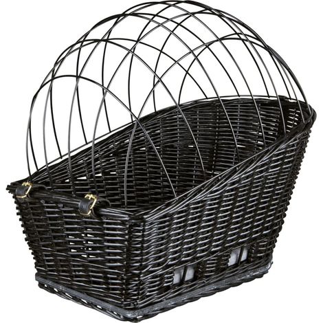 Cesto per bicicletta 35×49×55cm colore nero (1/5)