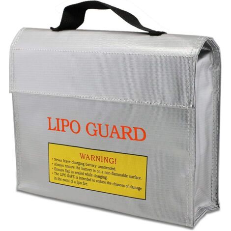 Sac Sécurité de Batterie Lipo, Lipo Sacoche de Protection, Chargement des Piles Sacs, Rangement Ignifuges Sac, pour Une Charge Sûre, Emportez Une Batterie au Lithium (1/5)