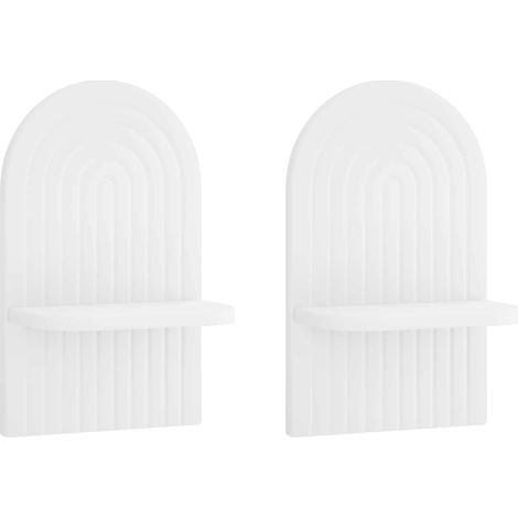 Estante de pared 2 uds. Blanco 23 x 13.5 x 37.5 cm vidaXL (1/5)