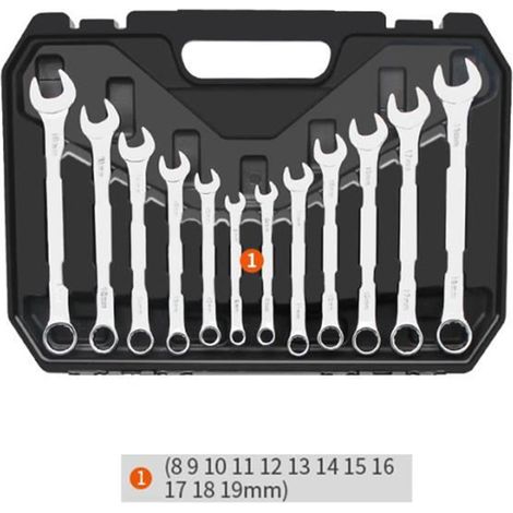 Coffret Cliquet, douilles 1-2pouces et et clés mixtes Valisette de 37 pièces HobbyTech (1/3)