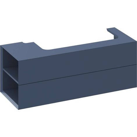 Ravak Lite - Waschbeckenschrank 120x45x43 cm, 2 Schubladen, Deepsea Blue X000001881 (1/4)