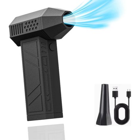 Souffleur, 140000 Tr/Min Puissant Souffleur avec 1 Modes, Fabriqué en avec Lampe de Poche LED, Plumeau à Air Rechargeable USB C pour le Nettoyage de l'Extérieur, Meubles, Voiture