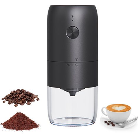 Keramik-Kaffeemühle, USB-aufladbar, einstellbarer Mahlgrad, langsames Mahlen, besserer Kaffeegeschmack (USB-aufladbar)