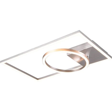 VERSO PLAFONIERA LED ALLUMINIO CON SNODOED INTENSITA' REGOLABILE CON INTERRUTTORE L. 63CM. LED 24W, 3.000K, 2.400Lumen (1/4)