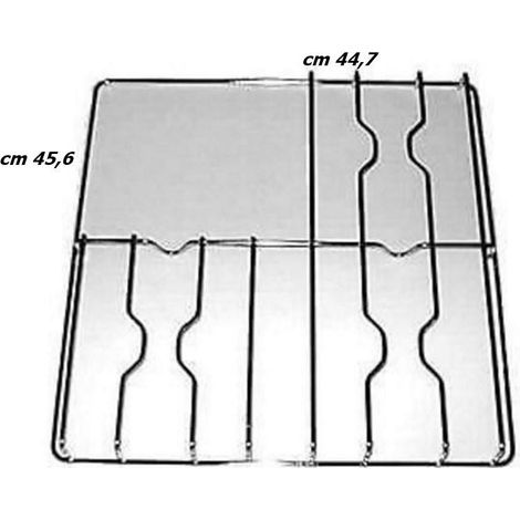 GRIGLIA CUCINA SMEG CM LARGA 45,6 X 44,7 CROMATA COLORE INOX 3 FUOCHI F 5313 (1/2)