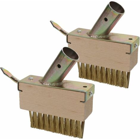 Brosse Métallique - Tête 100 x 37 x 37 mm - Grattoir Triangulaire Acier Galvanisé - Pour Joints de Pavés - 1 Pièce (1/4)
