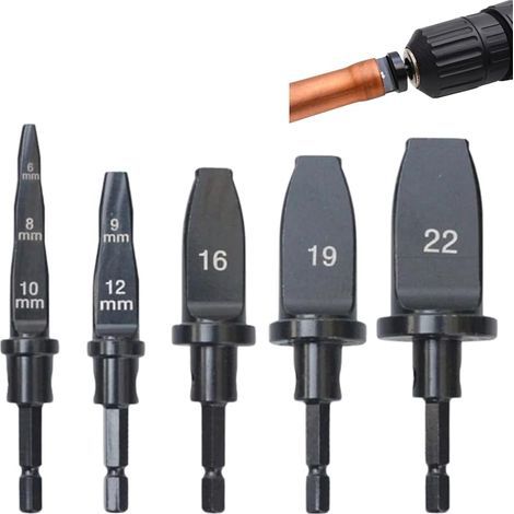 Expansor de Tubo de Cobre, Juego de 5 Expansores de Tubo de Cobre con Puntas de Destornillador, Expansor de Tubos de Aluminio (Métrico) (1/5)