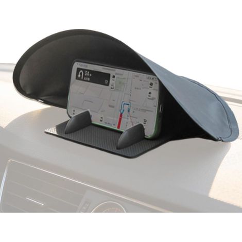 Pare-Soleil pour Smartphone en Voiture - Protection Pliable Anti-Éblouissement Protection Solaire pour téléphone Auto,pour Tableau de Bord, Trajet Quotidien, Navigation GPS (1/5)