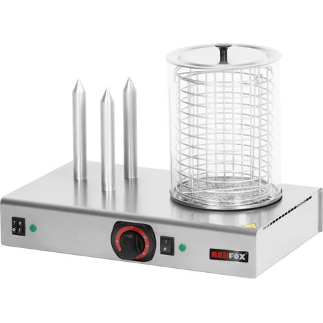 Hot dog 3 plots avec panier et manchon en verre REDFOX - HD 03 NK - REDFOX