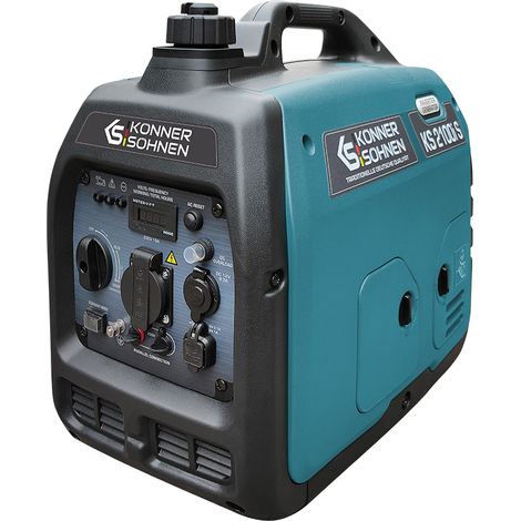 Könner & Söhnen – Groupe électrogène Inverter insonorisé 2,0 kW – Moteur thermique 4 temps à essence – Technologie Inverter pour courant stable – Mode Éco (1/6)