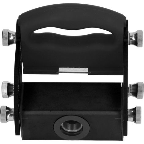 Positionierungshilfe für schräge Bohrungen aus Aluminiumlegierung, verstellbar von 0 bis 90°, schwarz. (1/5)