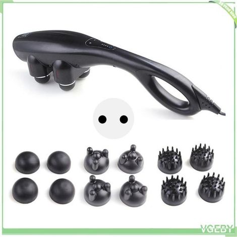 Infrarot-Handmassagegerät für Körper, Rücken und Nacken mit 4 Aufsätzen, für den Haushalt geeignet, EU-Stecker (1/4)