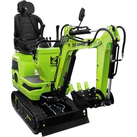Miniexcavadora compacta 6,8 kW gasolina con cuchara estándar Zipper ZI-MBG600H