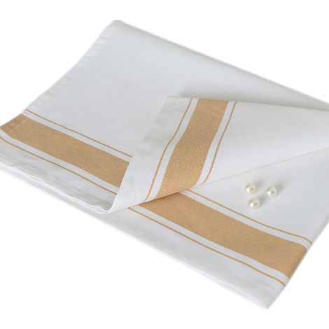 Serviette En Coton - 50 X 30 Cm - Anti-Froissage - Lavable En Machine - Pour Repas Familiaux Et Occasions Spéciales - Lot De 4 (1/5)