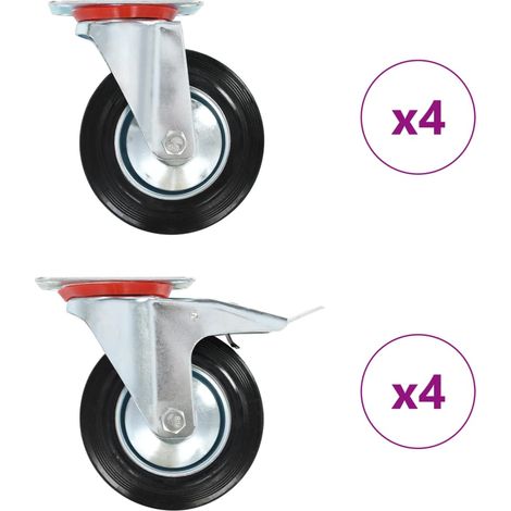 8 Stk. Lenkrollen 160 mm
