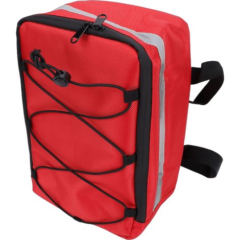 Sacoche porte-bagages vélo étanche 7L – Feu arrière bande multifonction rouge, rangement (1/5)