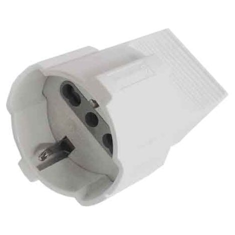 Presa Mobile Schuko Bivalente 16A 2P con T (1/2)