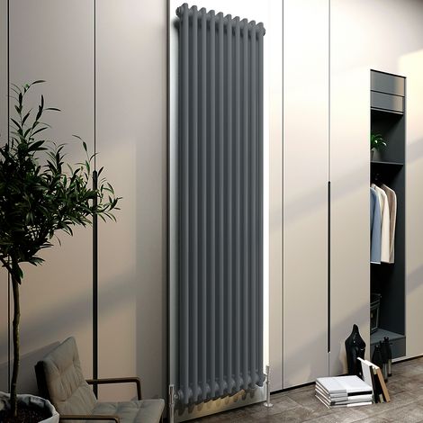Biubiubath Traditional Cast Iron Radiator 1800x470mm 2 Column Anthracite
