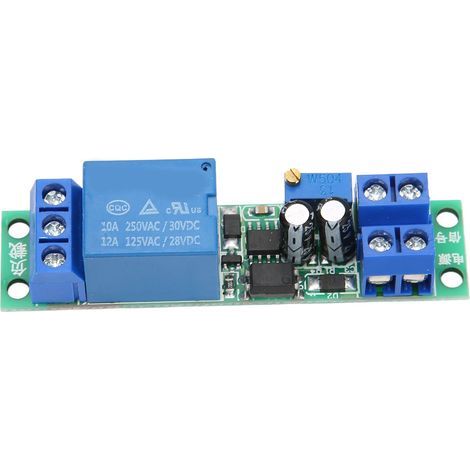Module de relais de minuterie 0-25s, carte de commutation de retard réglable, accessoire DC 12V pour véhicule domestique (1/5)