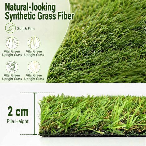 Artificial Grass Rug 5x1m, 20mm Pile, Drainage Holes (1/5)