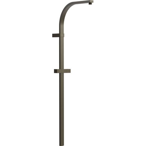 TRES 03463505KMB OVER-WALL Barra de Ducha Larga Adaptable a Grifo Termostático Mural con Conexión Compatible Color Negro Bronce - ref: 03463505KMB