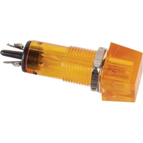 Vigilante Cuadrado 11.5 x 11.5 mm 220V Naranja (1/2)