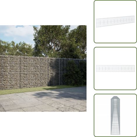 Gabione mit Deckel 1200x50x200 cm Verzinktes Eisen - Gabionenkorb - Gabionenkörbe - Steinkorb - Steingabione (1/5)