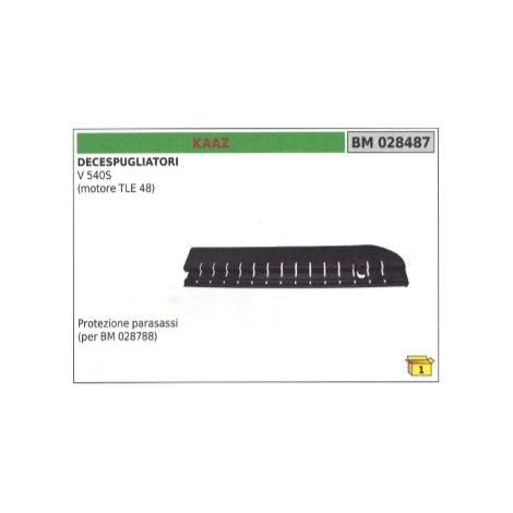 Protector de eje KAAZ para eje de desbrozadora V540S (motor TLE 48)