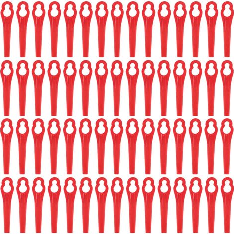 QAZQA Lames Plastique 60 Pcs Lames Coupe Plastique Lames Plastique Rechange pour Jardin Pelouse Tondeuse Accessoires, Lames en Plastique de Rechange (1/5)
