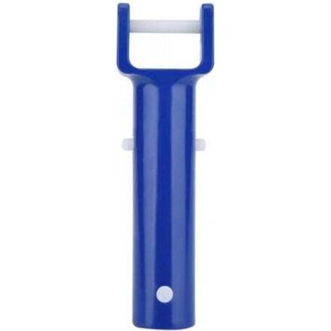 Clip en forme de V pour piscine – 1 pièce, couleur bleue, outil de nettoyage professionnel pour filtres et skimmers (1/5)