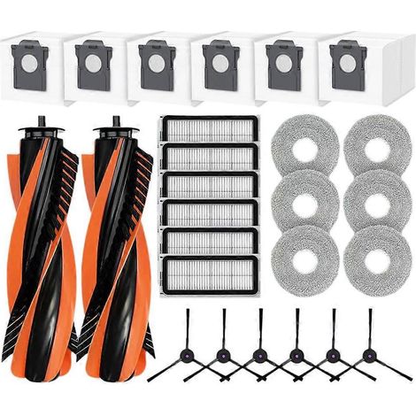Pièces de rechange et accessoires pour Cecotec Conga X70 : brosse principale, filtre HEPA, lingette de nettoyage et sacs à poussière. (1/5)