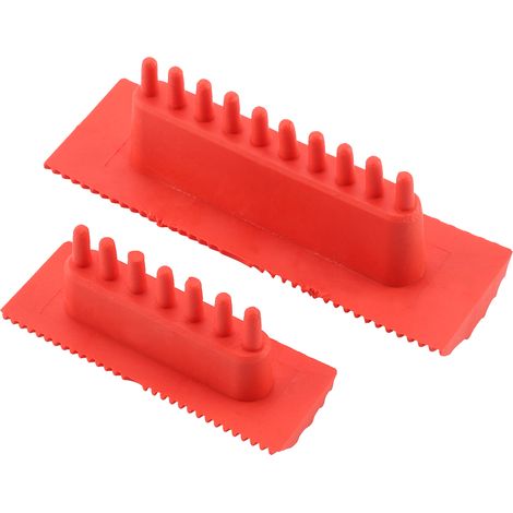 Deux morceaux cylindriques de grain de bois rouge (1/5)