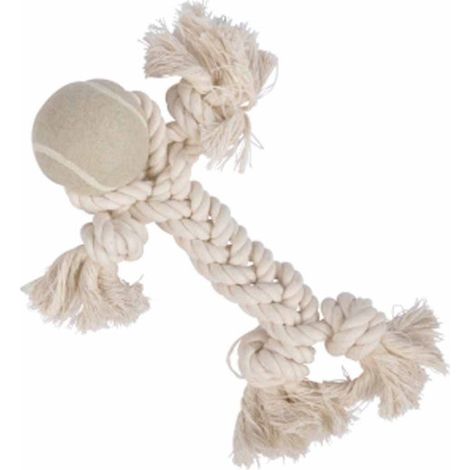 Jouet Bonhomme pour Chien "Slow Life" 25cm Écru (1/2)