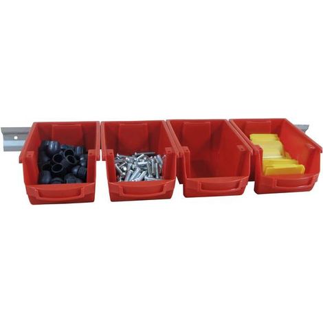 GAVETA POLIPROPILENO MWSPACY2R APERTURA FRONTAL - ROJO 1l METALWORKS
