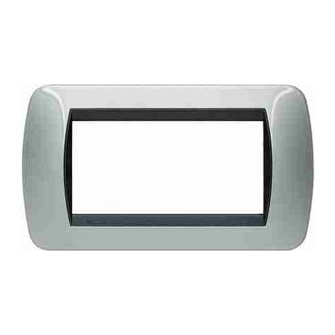 BTIL4804AL Placca Livinglight 4 moduli