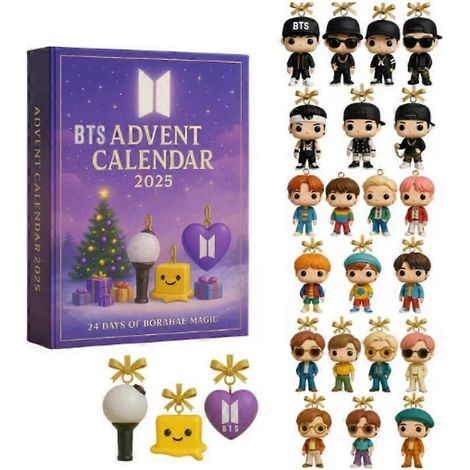 Calendrier de l'Avent BTS, boîte surprise, décoration de sapin de Noël