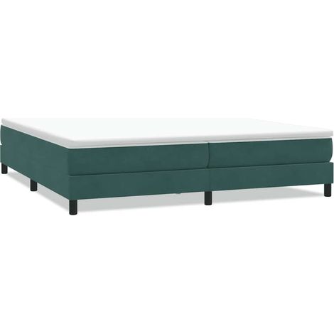 Lit double,Lit adulte,Sommier à lattes de lit sans matelas vert foncé 200x210cm CFW8551934 (1/5)