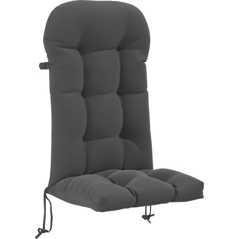 Cojín para tumbona de sol PUTTEN 100% Poliéster Gris antracita vidaXL (1/5)