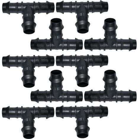 Kit d'accessoires d'irrigation 10 pièces 16 mm, connexion étanche et durable, installation facile, plastique solide (1/5)