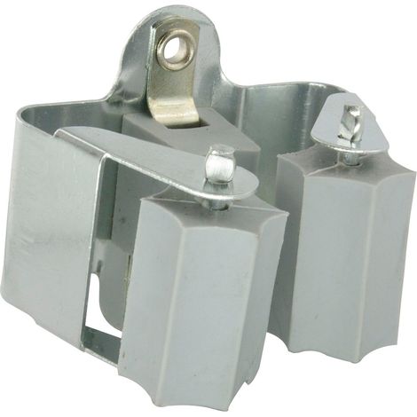 Secotec Porte-outils Klemmfix V105A031S177 - Support mural en acier galvanise pour balais et pelles avec vis de fixation et chevilles, 1