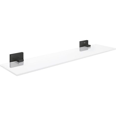 Grohe QuickFix Start Cube - Étagère, longueur 53 mm, verre/noir mat 411092430 (1/3)