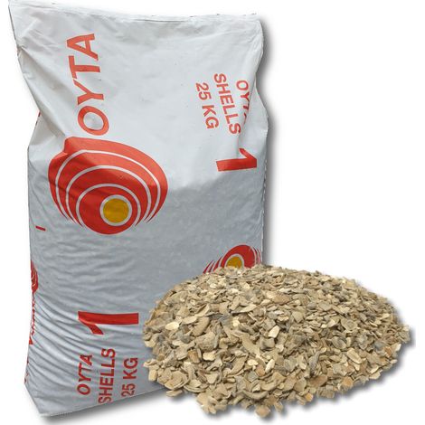 OYTA mélange de grit d’huîtres, coquilles d’huîtres, farine de moules 25 kg grit de moules, calacire coquiller