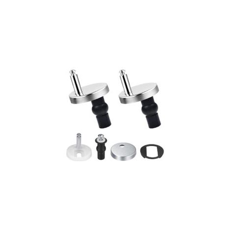Lot de 2 Fixation Abattant WC Universelles Abattant de Toilettes à Charnière Couvercle de Toilettes Abattant Fixations,Convient à Toutes Sortes de Styles de Toilettes,Montage Facile , (1/5)