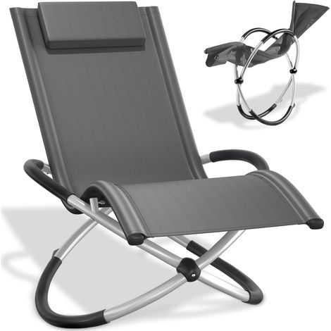 Bain de soleil pliant pour extérieur en acier et aluminium, chaise longue relax pour jardin (1/5)