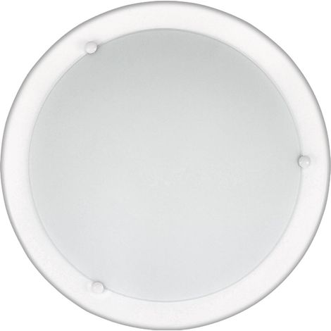 Plafonnier verre 38cm E27 2x60W blanc Rabalux Ufo 5131 (1/3)